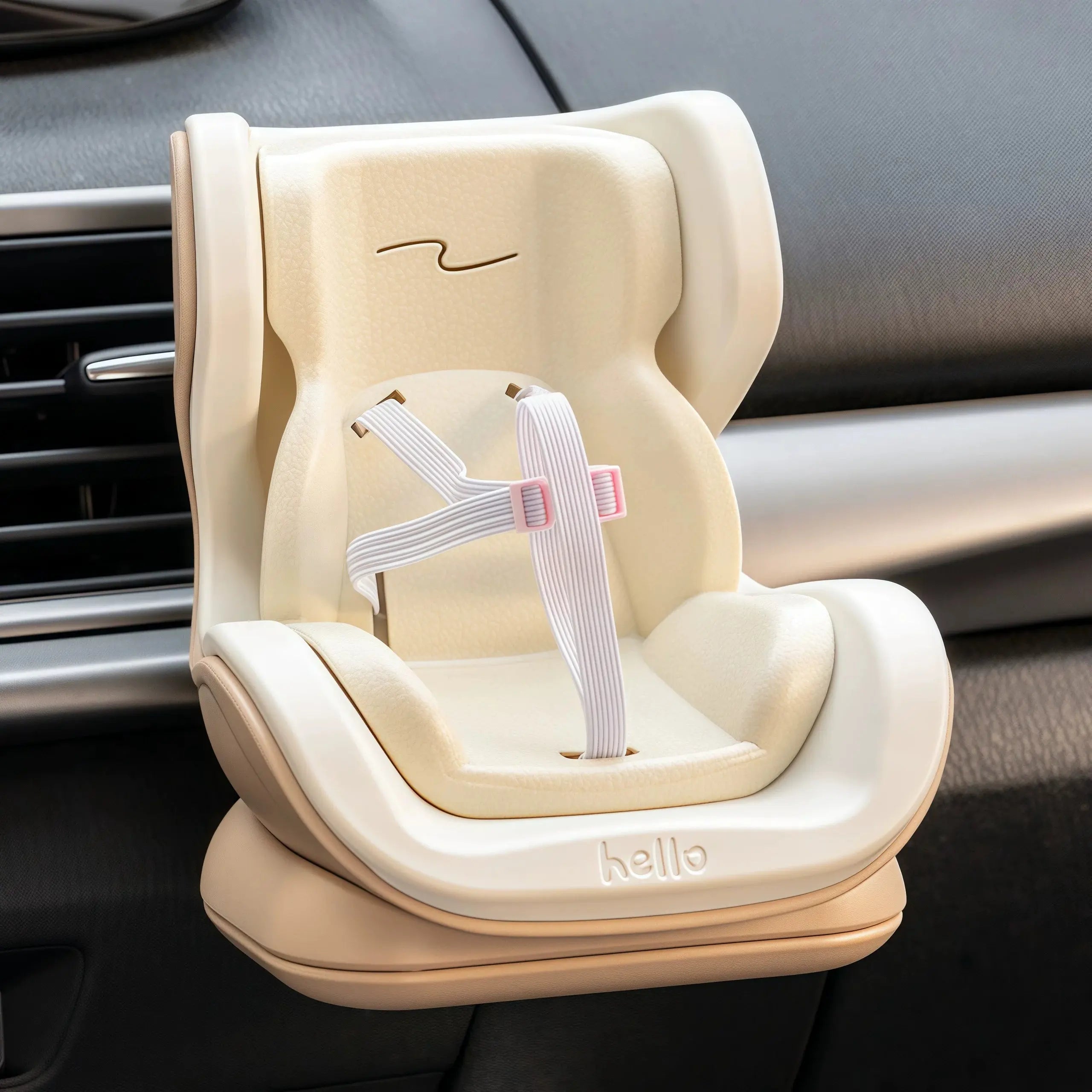 [FREE Accessories Included] Mini Doll Car Seat for Labubu Mini Chair Secure Doll Holder for Air Vent & Dashboard Fits Labubu & Jellycat & Plush Toys Accessory Easy Installation Fun Decoration Emotional Value Summervibes